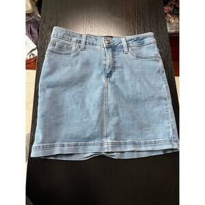 Super Cool Vintage 90's Lee Denim Mini Skirt with built-in Skort Underneath